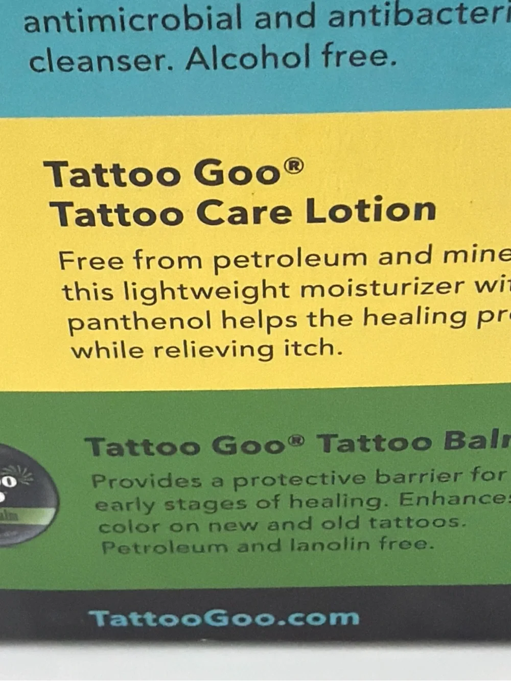 3 Tattoo Goo Care Kits Antimicrobial Cleansing Soap Lotion Salve In Each Box